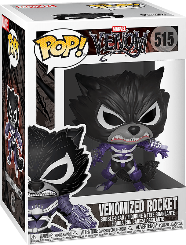 Funko Pop! Marvel 515: Venom - Venomized Rocket Vinyl Bobble-Head (New) - Funko 440G