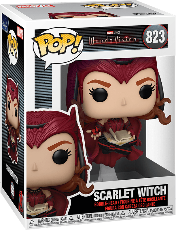 Funko Pop! Marvel 823: WandaVision - Scarlet Witch Vinyl Bobble-Head (Darkhold)(New) - Funko 440G