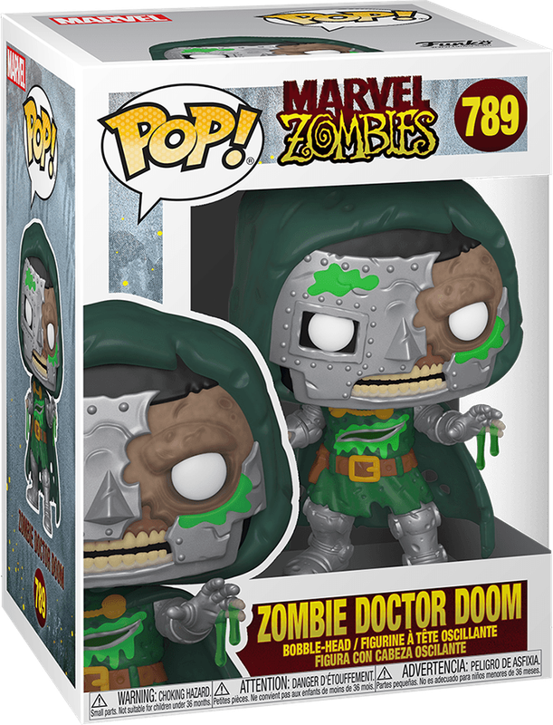 Funko Pop! Marvel 789: Zombies - Zombie Doctor Doom Vinyl Bobble-Head (New) - Funko 440G