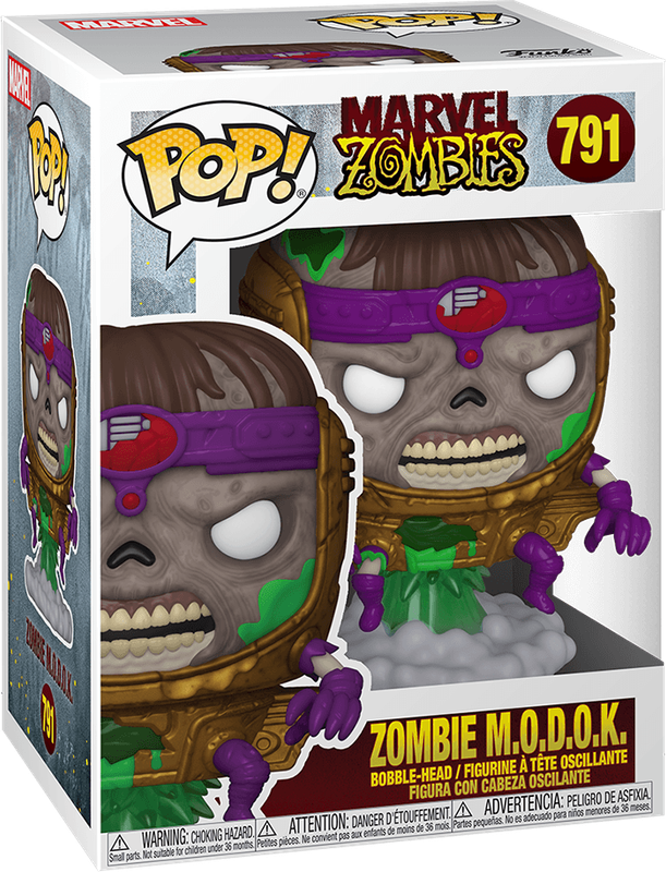Funko Pop! Marvel 791: Zombies - Zombie M.O.D.O.K. Vinyl Bobble-Head (New) - Funko 440G