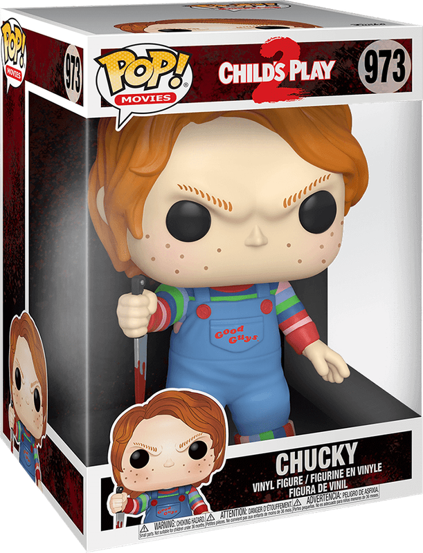 Funko Pop! Movies 973: Child's Play 2 - Chucky Super Sized 10'' Vinyl Figure (New) - Funko 4000G
