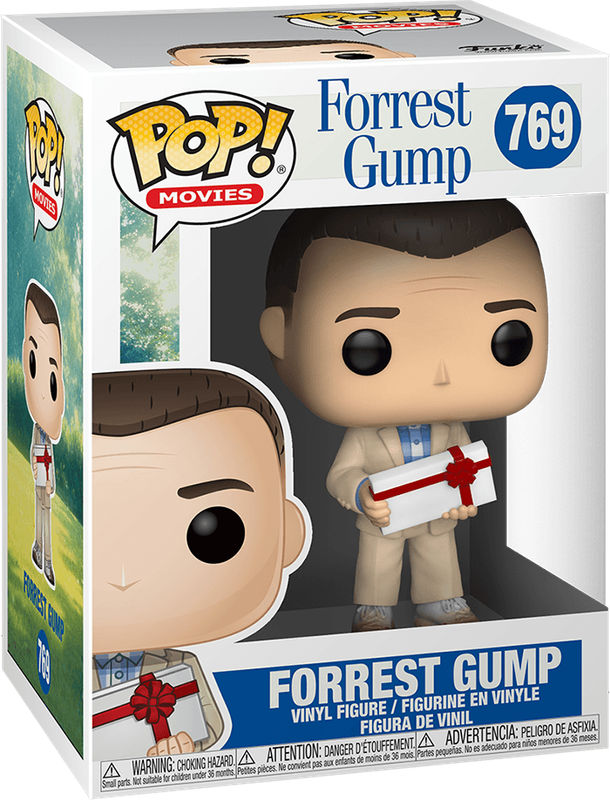Funko Pop! Movies 769: Forrest Gump - Forrest Gump with a Box of Chocolates Vinyl Figure (New) -