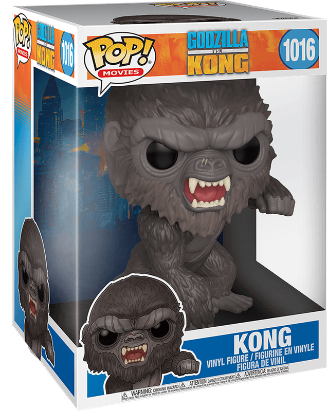 Funko Pop! Movies 1016: Godzilla vs. Kong - Kong Super Sized 10'' Vinyl Figure (New) - Funko 4000G
