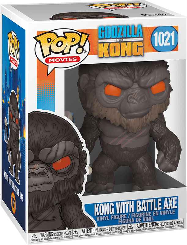 Funko Pop! Movies 1021: Godzilla vs. Kong - Kong with Battle Axe Vinyl Figure (New) - Funko 440G