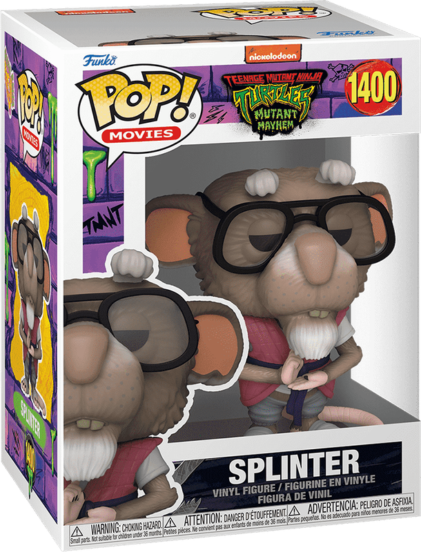 Funko Pop! Movies 1400: Teenage Mutant Ninja Turtles: Mutant Mayhem - Splinter Vinyl Figure (New) -