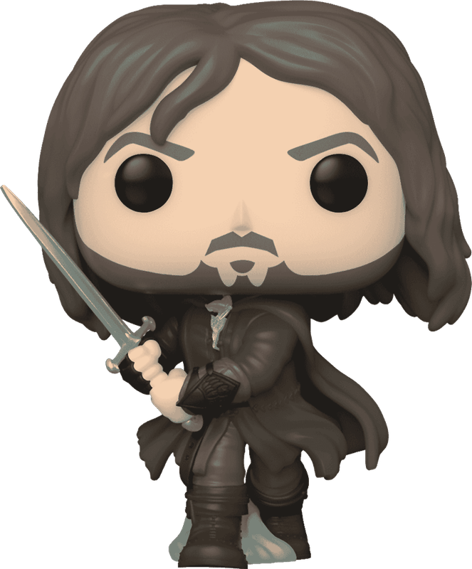 Funko Pop! Movies 1444: The Lord of the Rings - Aragorn Vinyl Figure (Army of the Dead)(Glow in the