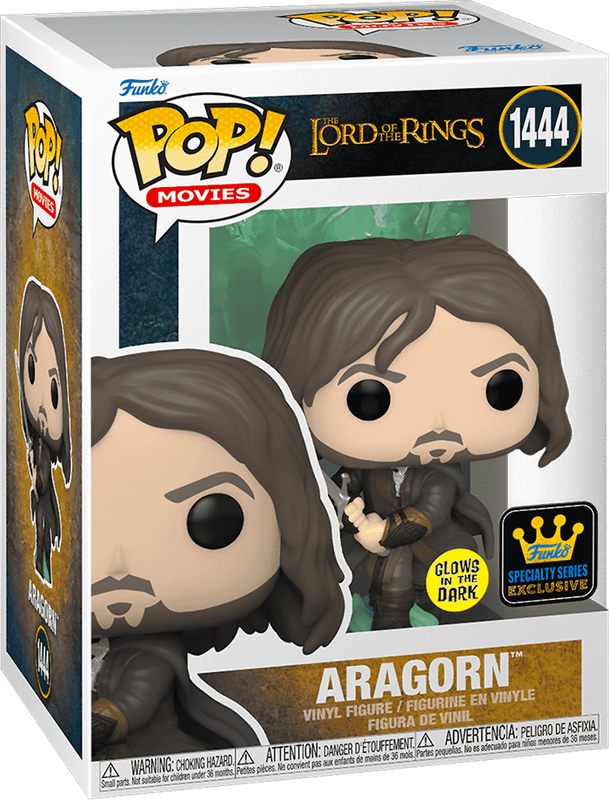 Funko Pop! Movies 1444: The Lord of the Rings - Aragorn Vinyl Figure (Army of the Dead)(Glow in the