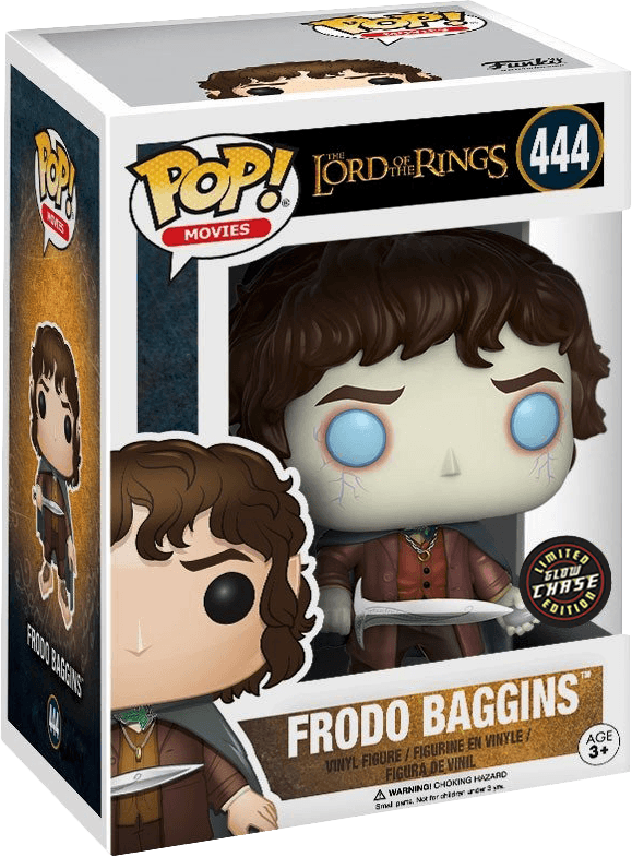 Funko Pop! Movies 444: The Lord of the Rings - Frodo Baggins Vinyl Figure (Glow in the
