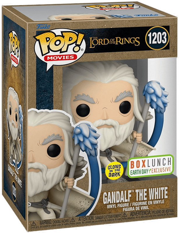 Funko Pop! Movies 1203: The Lord of the Rings - Gandalf the White Vinyl Figure (Glow in the