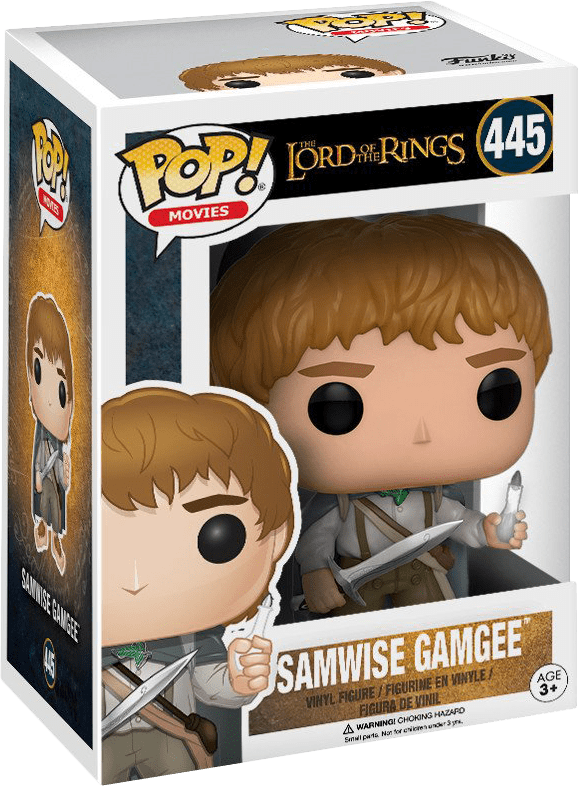 Funko Pop! Movies 445: The Lord of the Rings - Samwise Gamgee Vinyl Figure (Glow in the Dark)(New)