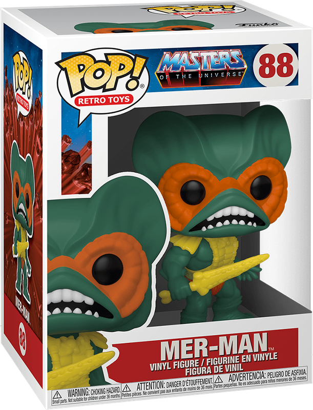 Funko Pop! Retro Toys 88: Masters of the Universe - Mer-Man Vinyl Figure (New) - Funko 440G