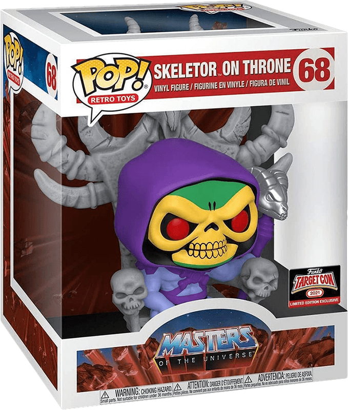 Funko Pop! Retro Toys 68: Masters of the Universe - Skeletor on Throne Super Sized 6'' Vinyl Figure