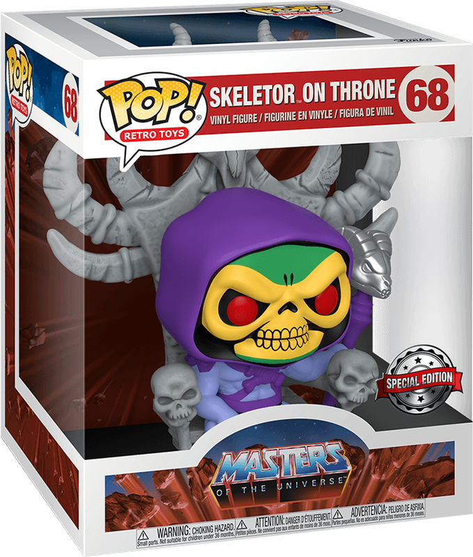 Funko Pop! Retro Toys 68: Masters of the Universe - Skeletor on Throne Super Sized 6'' Vinyl Figure