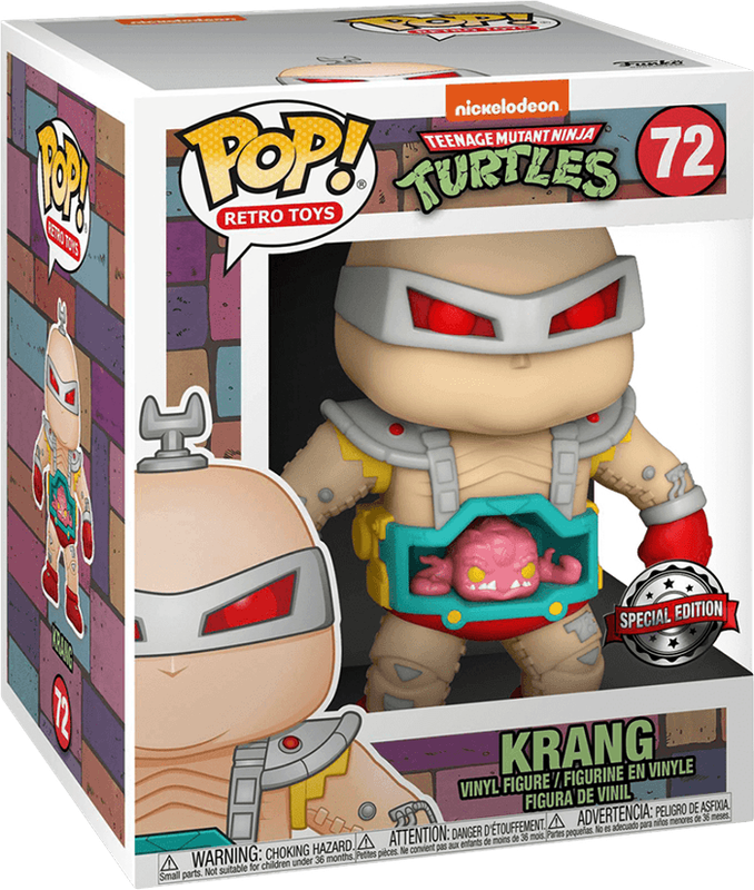 Funko Pop! Retro Toys 72: Teenage Mutant Ninja Turtles - Krang Super Sized 6'' Vinyl Figure (New) -