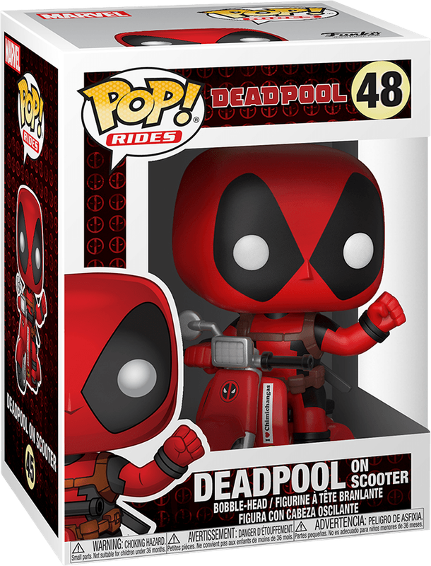 Funko Pop! Rides 48: Deadpool on Scooter Vinyl Figure (New) - Funko 440G
