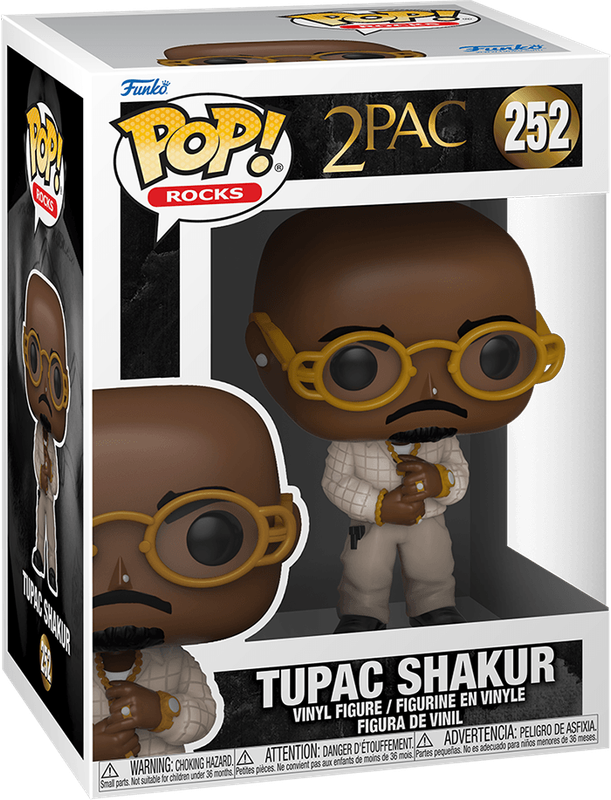 Funko Pop! Rocks 252: 2Pac - Tupac Shakur Vinyl Figure (Loyal to the Game)(New) - Funko 440G