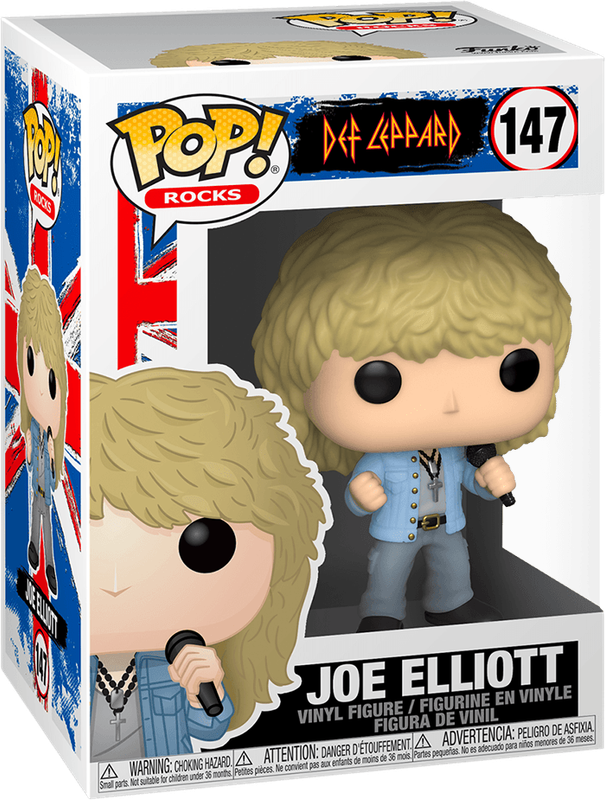 Funko Pop! Rocks 147: Def Leppard - Joe Elliott Vinyl Figure *See Note* (New) - Funko 440G