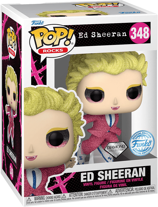 Funko Pop! Rocks 348: Ed Sheeran Vinyl Figure (Bad Habits)(Diamond Collection)(New) - Funko 440G