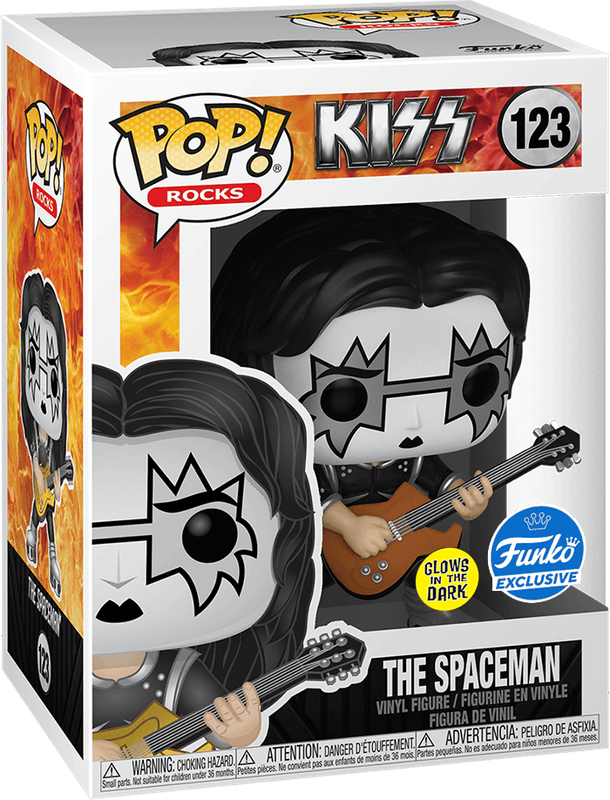 Funko Pop! Rocks 123: KISS - The Spaceman Vinyl Figure (Glow in the Dark)(New) - Funko 440G