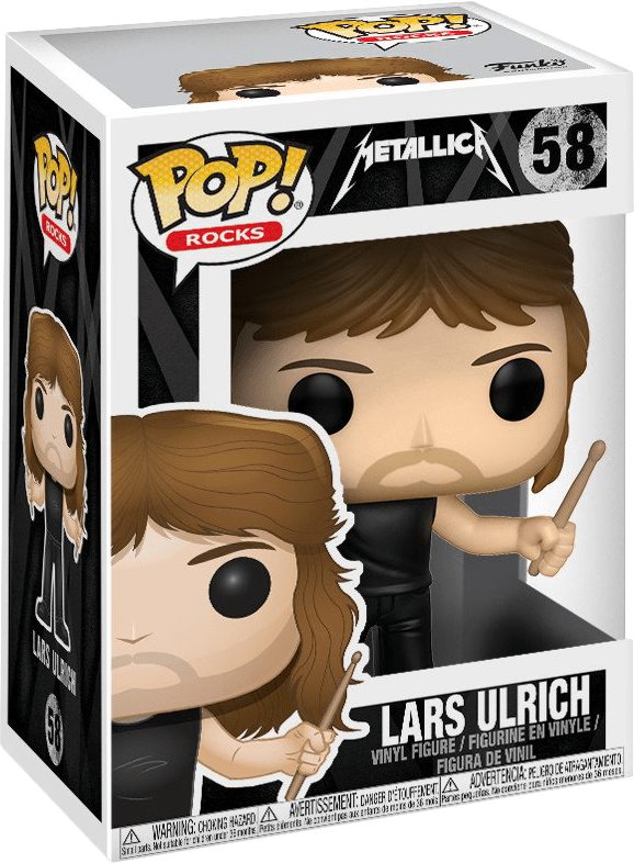 Funko Pop! Rocks 58: Metallica - Lars Ulrich Vinyl Figure (New) - Funko 300G