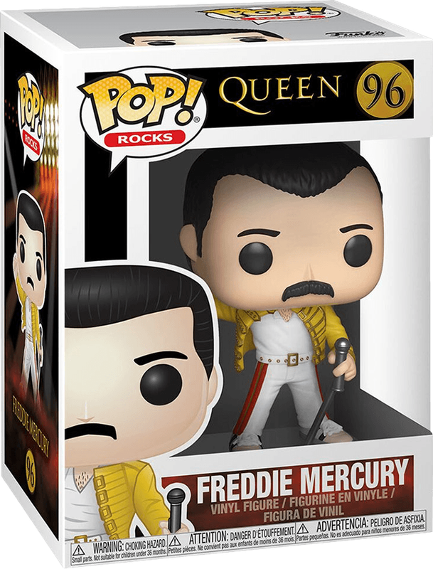 Funko Pop! Rocks 96: Queen - Freddie Mercury Vinyl Figure (Wembley 1986)(New) - Funko 440G