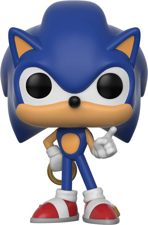 Funko Pop! Games 283: Sonic the Hedgehog - Sonic with Ring Vinyl Figure (New) - Funko 440G