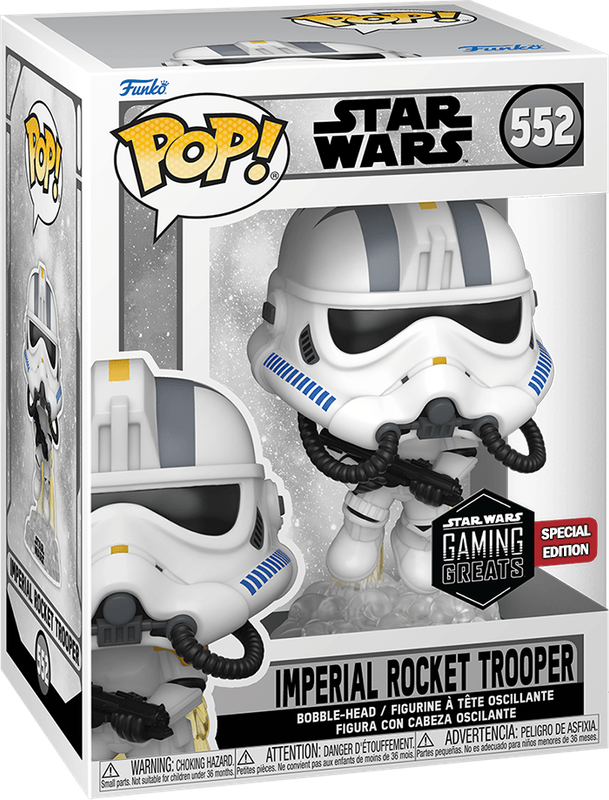 Funko Pop! Star Wars 552: Battlefront II - Imperial Rocket Trooper Vinyl Bobble-Head (New) - Funko