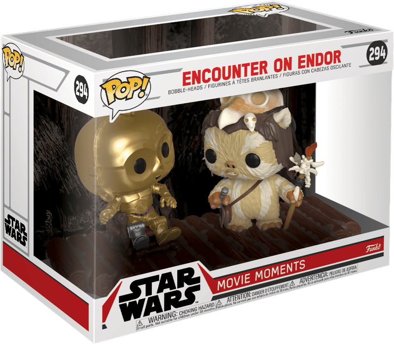 Funko Pop! Star Wars Movie Moments 294: Encounter on Endor Vinyl Bobble-Heads (new) - Funko 1500G