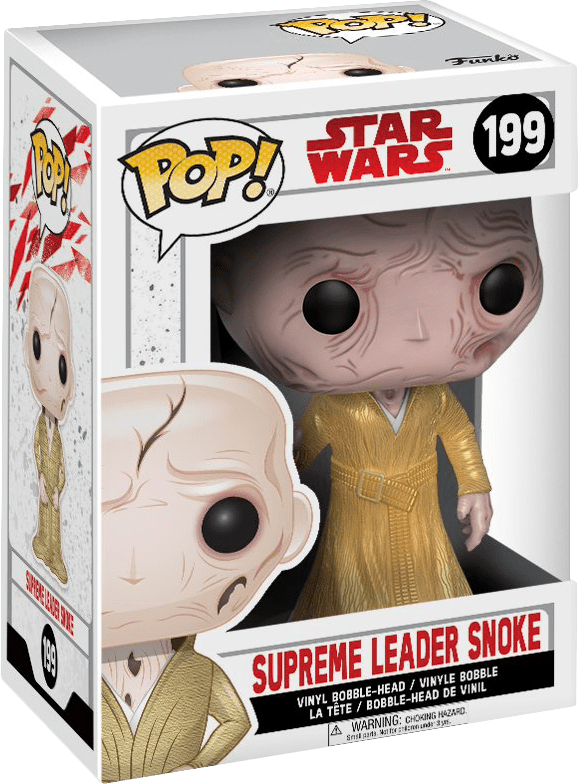Funko Pop! Star Wars 199: The Last Jedi - Supreme Leader Snoke Vinyl Bobble-Head (New) - Funko 300G