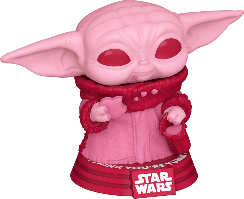 Funko Pop! Star Wars 493: The Mandalorian - Grogu with Cookies Vinyl Bobble-Head (Valentines)(New)