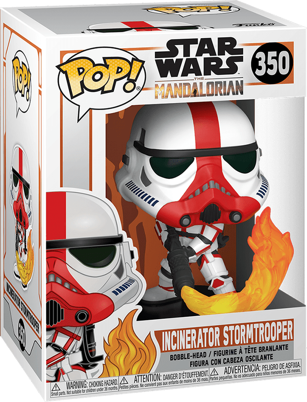 Funko Pop! Star Wars 350: The Mandalorian - Incinerator Stormtrooper Vinyl Bobble-Head (New) -