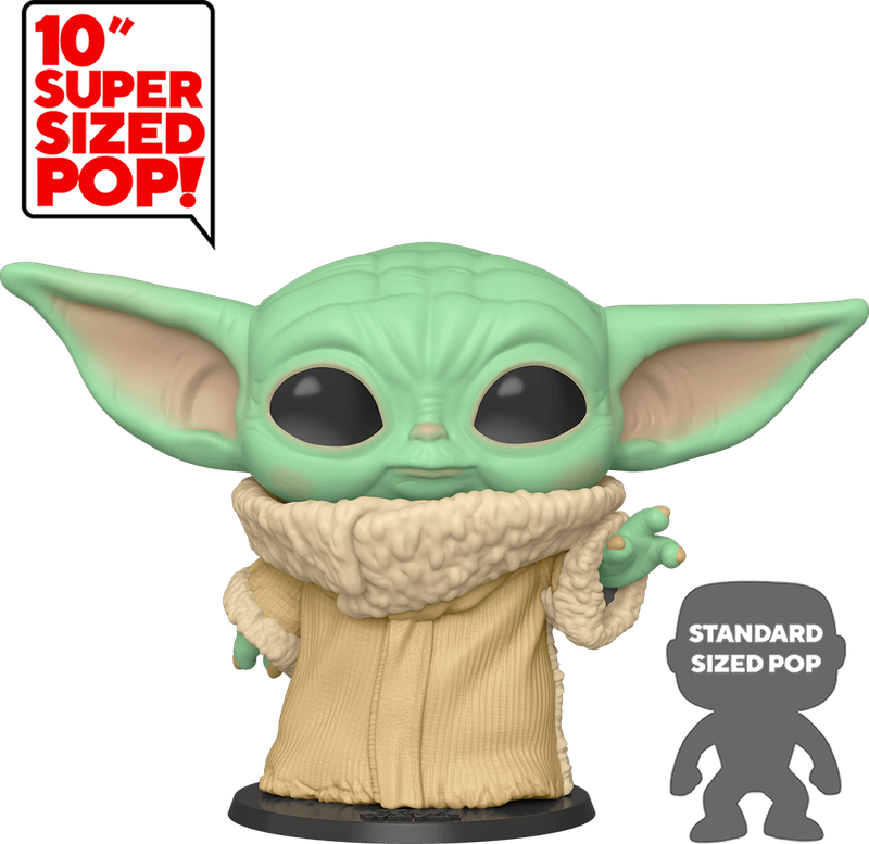 Funko Pop! Star Wars 369: The Mandalorian - The Child Super Sized 10'' Vinyl Figure (New) - Funko