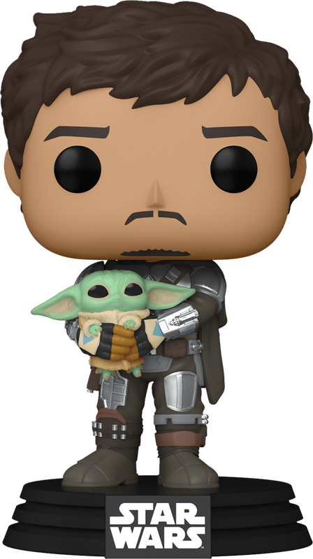 Funko Pop! Star Wars 461: The Mandalorian - The Mandalorian with Grogu Vinyl Bobble-Head (New) -
