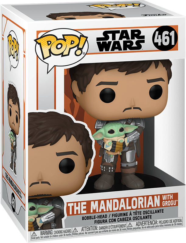 Funko Pop! Star Wars 461: The Mandalorian - The Mandalorian with Grogu Vinyl Bobble-Head (New) -