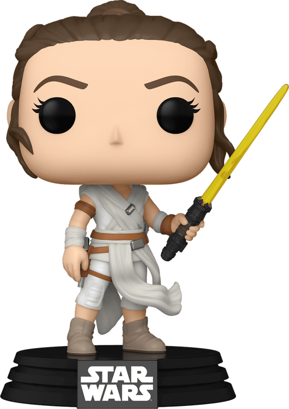 Funko Pop! Star Wars 432: The Rise of Skywalker - Rey with Yellow Lightsaber Vinyl Bobble-Head