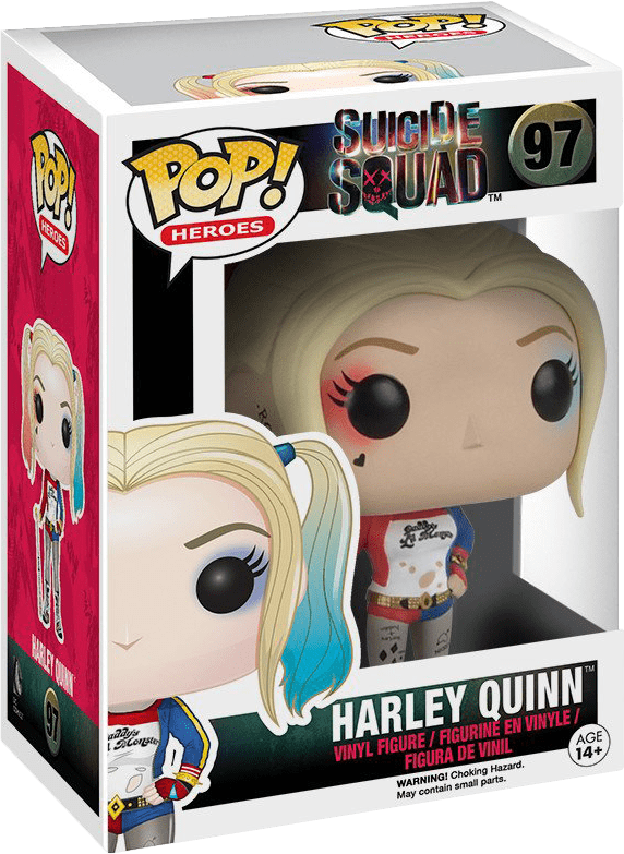 Funko Pop! Heroes 97: Suicide Squad - Harley Quinn Vinyl Figure (New) - Funko 440G