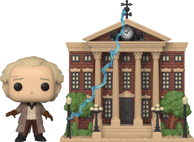 Funko Pop! Town 15: Back to the Future - Doc with Clock Tower Vinyl Figure (New) - Funko 1500G