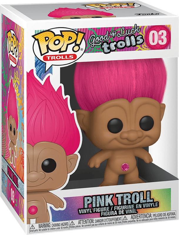 Funko Pop! Trolls 03: Good Luck Trolls - Pink Troll Vinyl Figure (New) - Funko 440G