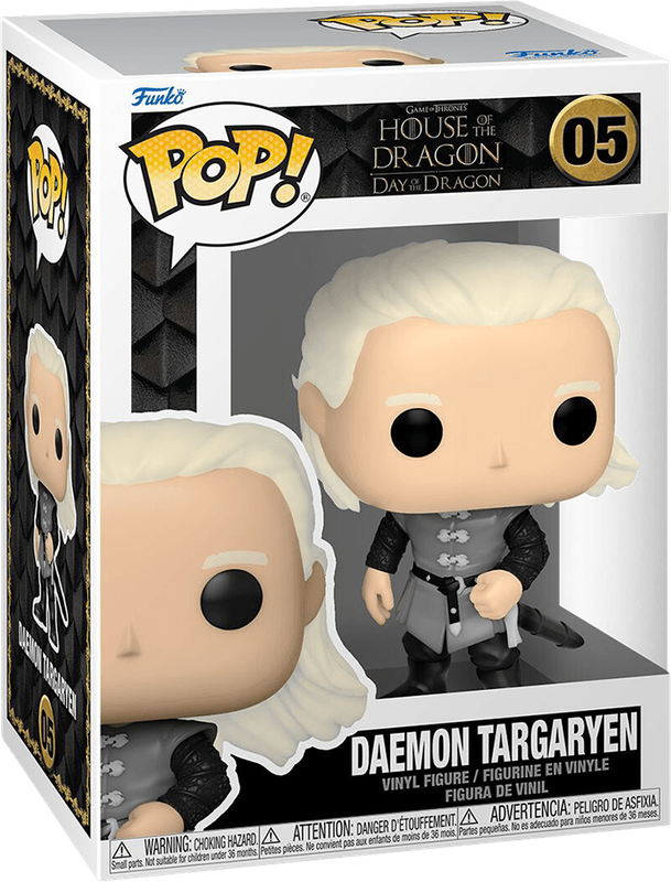 Funko Pop! House of the Dragon 05: Day of the Dragon - Daemon Targaryen Vinyl Figure (New) - Funko