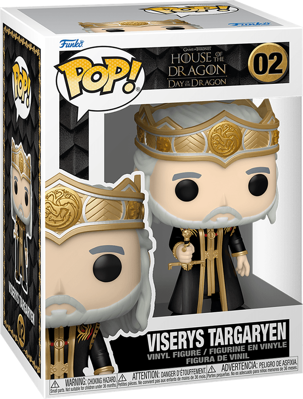 Funko Pop! House of the Dragon 02: Day of the Dragon - Viserys Targaryen Vinyl Figure (New) - Funko