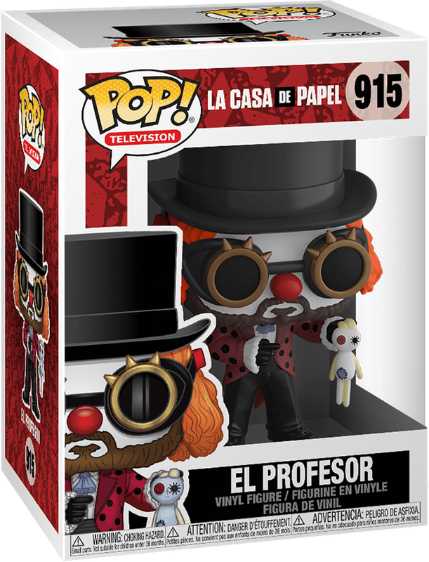 Funko Pop! TV 915: La Casa de Papel - El Profesor Vinyl Figure (New) - Funko 440G