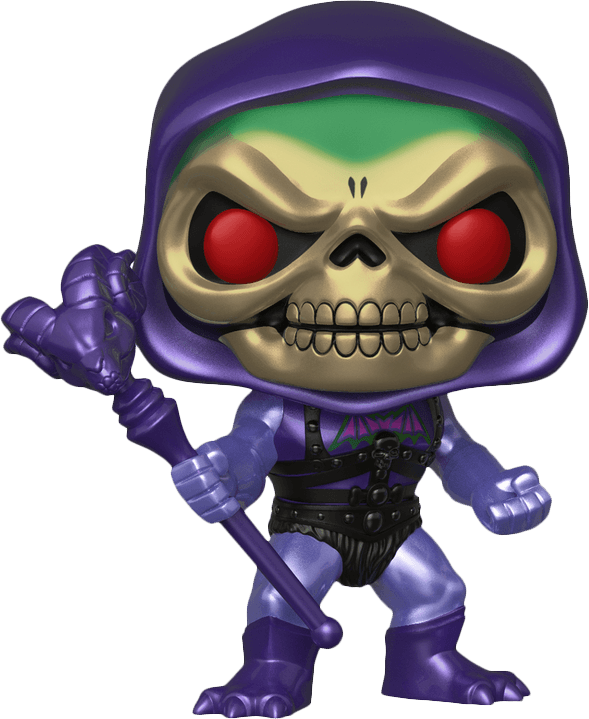 Funko Pop! TV 563: Masters of the Universe - Battle Armor Skeletor Vinyl Figure (Metallic)(New) -