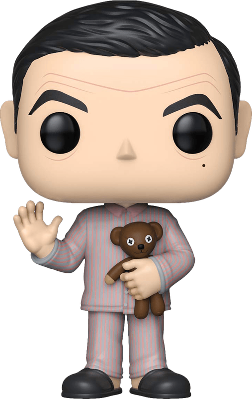 Funko Pop! TV 786: Mr. Bean - Mr. Bean in Pajamas with Teddy Vinyl Figure (Limited Chase