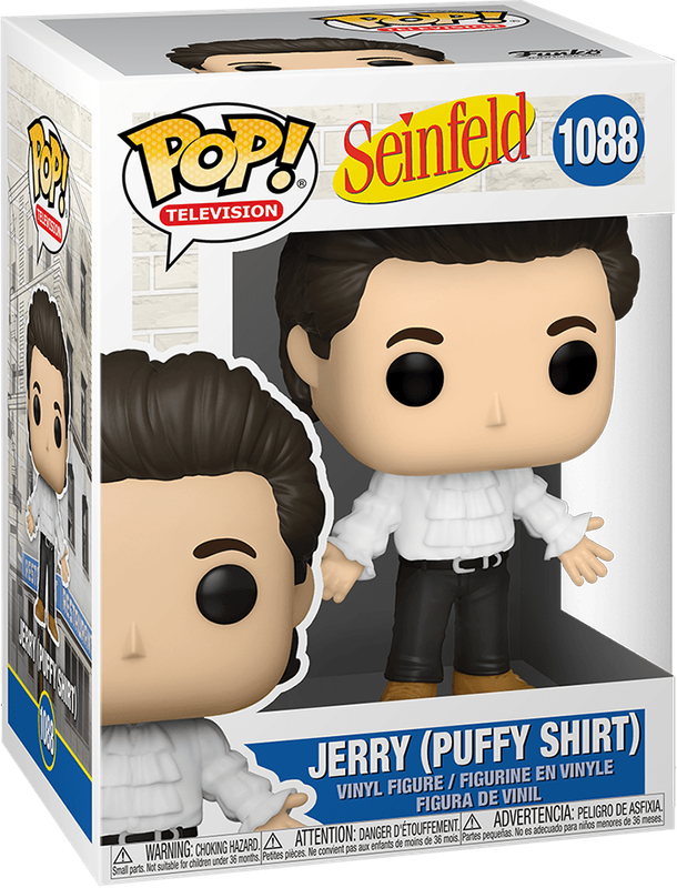 Funko Pop! TV 1088: Seinfeld - Jerry Vinyl Figure (Puffy Shirt)(New) - Funko 440G