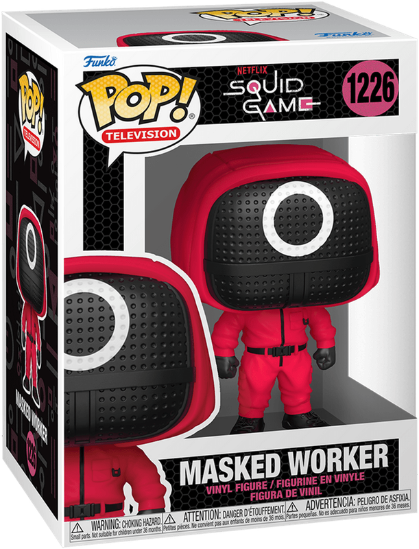 Funko Pop! TV 1226: Squid Game - Masked Worker: Round Vinyl Figure (New) - Funko 440G
