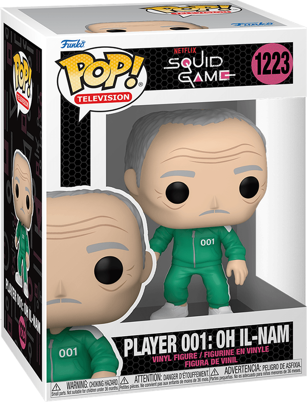 Funko Pop! TV 1223: Squid Game - Player 001: Oh Il-Nam Vinyl Figure (New) - Funko 440G