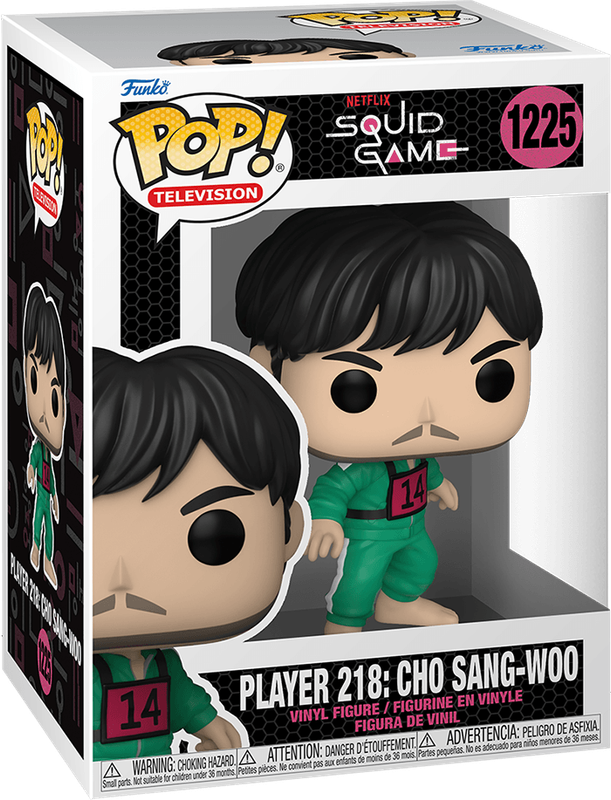 Funko Pop! TV 1225: Squid Game - Player 218: Cho Sang-Woo Vinyl Figure (New) - Funko 440G