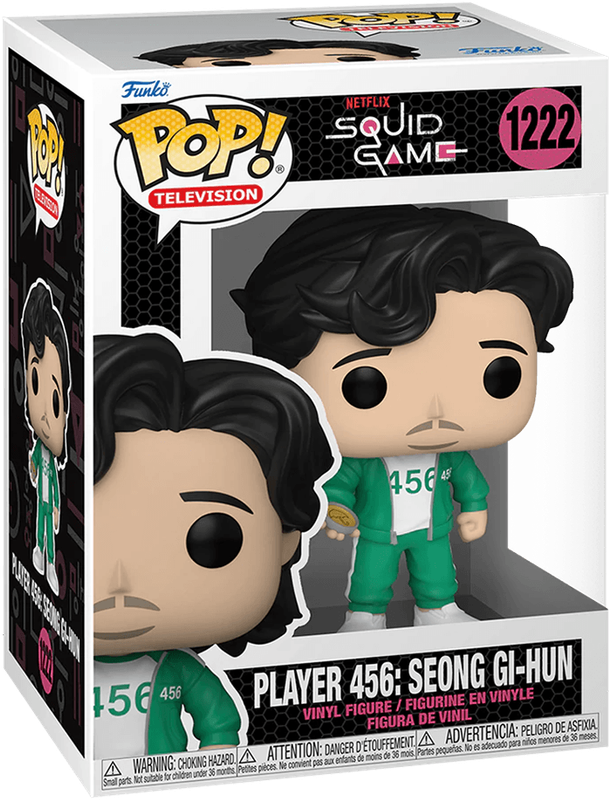 Funko Pop! TV 1222: Squid Game - Player 456: Seong Gi-Hun Vinyl Figure (New) - Funko 440G