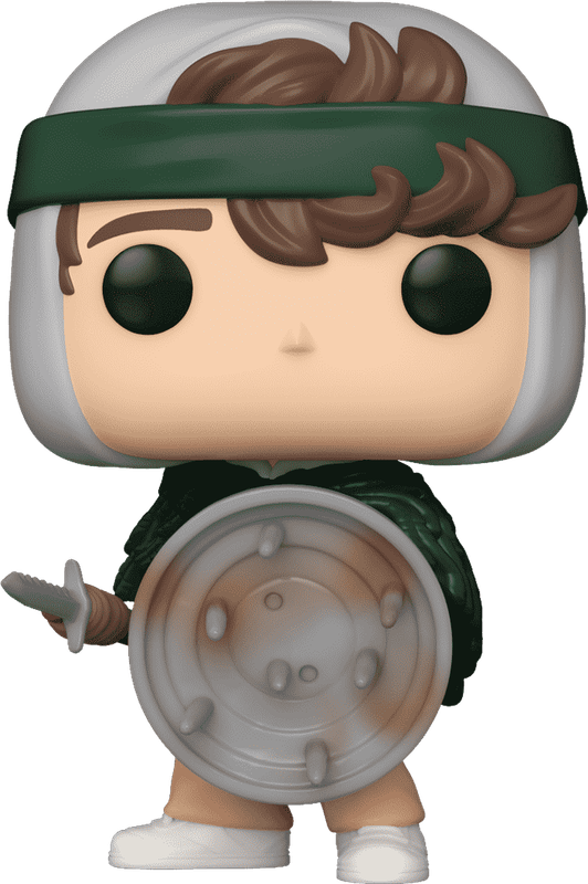Funko Pop! TV 1463: Stranger Things - Dustin with Spear and Shield Vinyl Figure (Season 4)(New) -