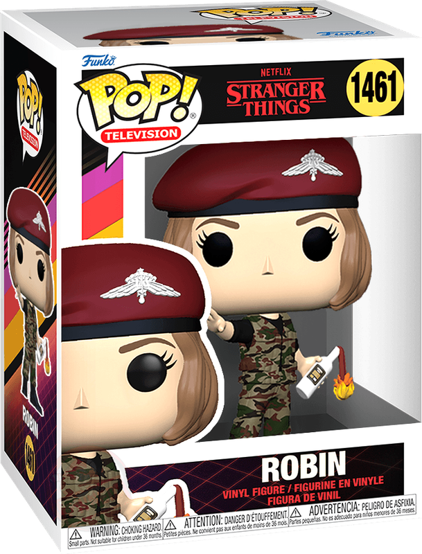 Funko Pop! TV 1461: Stranger Things - Robin with Molotov Cocktail Vinyl Figure (Season 4)(New) -